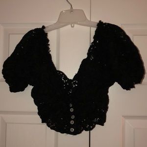Urban Outfitters lace crop top